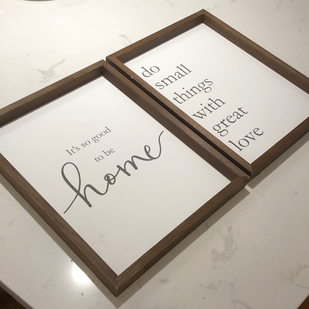 Set of (2) 11x14 Wall Decor